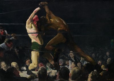 このクラブの両方のメンバー、1909 年。 作： George Wesley Bellows