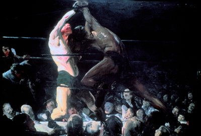 このクラブの両方のメンバー、1909 作： George Wesley Bellows