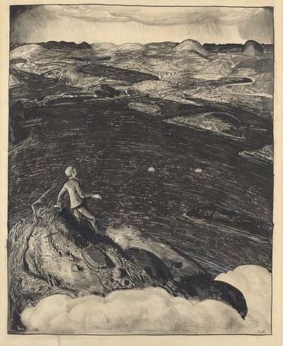 ダンシング タウン 世界の頂点、1922 年。 作： George Wesley Bellows