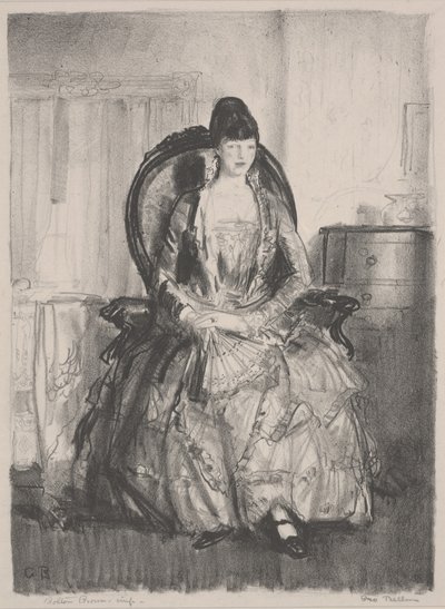 椅子に座ったエマ 作： George Wesley Bellows