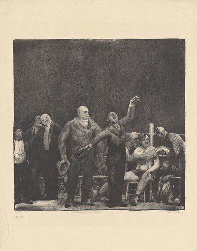 ジョン L. サリバンの紹介、1916 年。 作： George Wesley Bellows