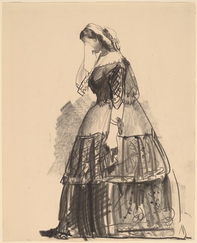 1860 年の女性 - 女優、1922 年。 作： George Wesley Bellows