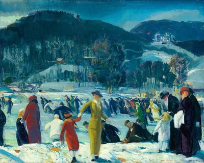冬の愛、1914 作： George Wesley Bellows