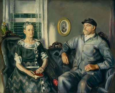 フィリップ・ワセ夫妻、1924年。 作： George Wesley Bellows