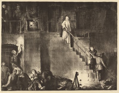 エディス・キャベルの殺害、1918年。 作： George Wesley Bellows