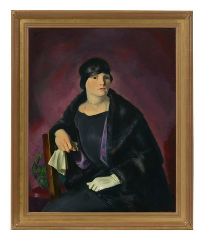 ウォルター・リヒター夫人の肖像（油彩・キャンバス） 作： George Wesley Bellows