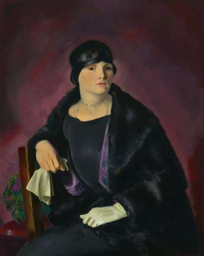 ウォルター・リヒター夫人の肖像（油彩・キャンバス） 作： George Wesley Bellows