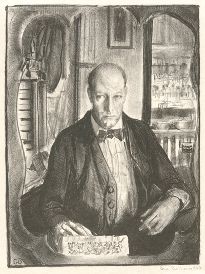 自画像 作： George Wesley Bellows