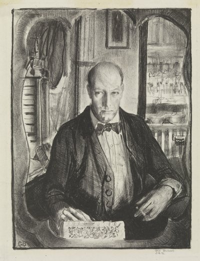 自画像、1921 作： George Wesley Bellows