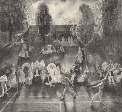 テニス、1920年。 作： George Wesley Bellows