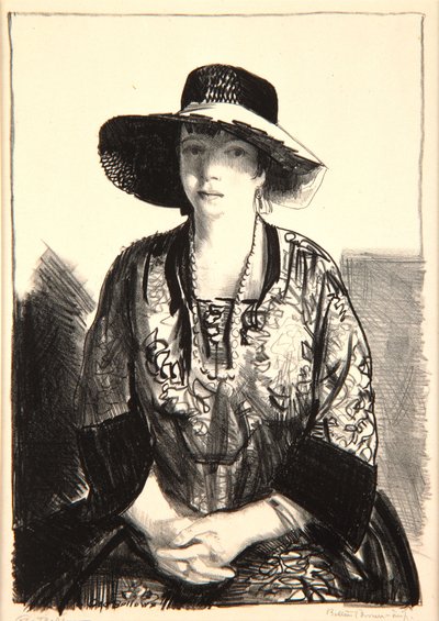 ブラックハット、1921年 作： George Wesley Bellows