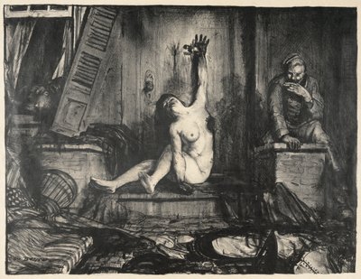 シガレット: 戦争シリーズ 作： George Wesley Bellows