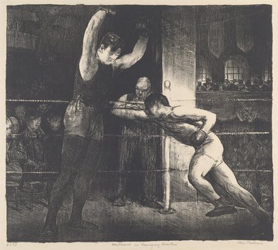 訓練所でのウィラード、1916 年。 作： George Wesley Bellows