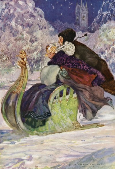 アンティークの押しそり、フリースラント (カラーリソ) 作： George Wharton Edwards