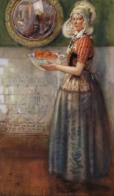 オレンジのボウル（カラーリソ） 作： George Wharton Edwards