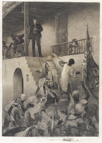 ゴードン将軍、マハディス信者の手により1885年1月26日に死去 作： George William Joy
