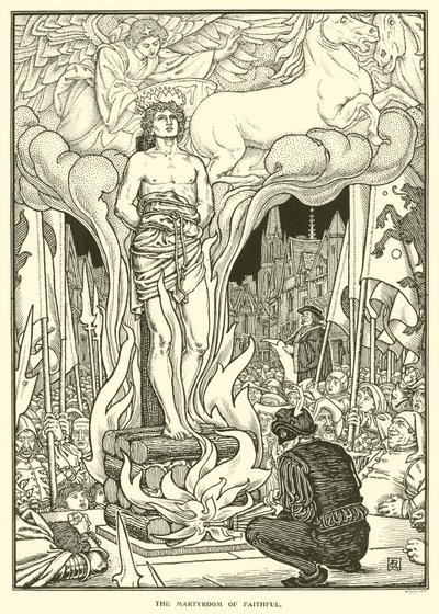 忠実な殉教者（エングレービング 作： George Woolliscroft Rhead