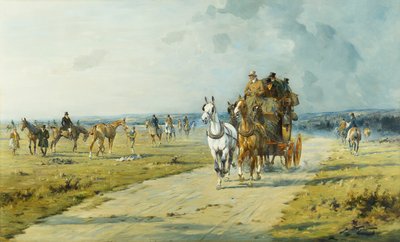 マールボロ近くのダウンズでのフューチャーダービーの勝者 作： George Wright