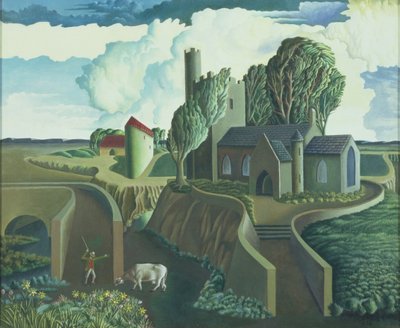 丘の上の教会、1930年代 作： George Wright