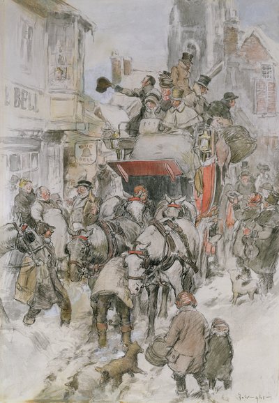 クリスマスステージコーチ（鉛筆、トイレ、ボディカラー） 作： George Wright