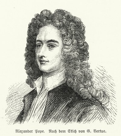 アレクサンドル・ポープ、英国の詩人 作： George after Vertue