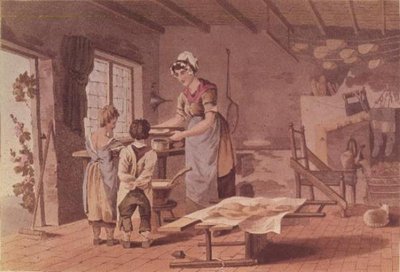 ハベル兄弟、パブによって刻まれたオートムギのケーキを作る。 1813ロビンソンと息子（56302も参照） 作： George after Walker