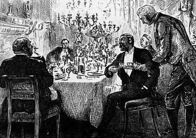 上流階級の家族の食卓 作： George du Maurier