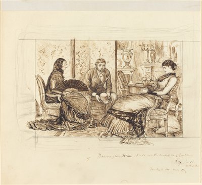 「バリントンは模範的な忍耐力ですべてを耐え忍んだ」 作： George du Maurier