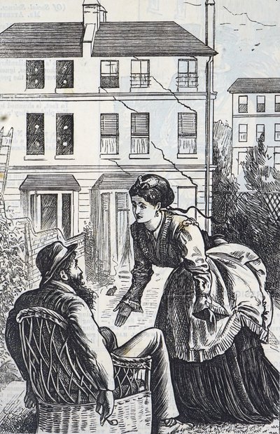 急速な都市の拡大とジェリービルディングをコメントした漫画 作： George du Maurier