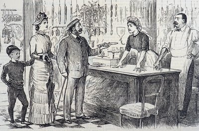 イギリス人のメートル法への理解の甘さを指摘する漫画 作： George du Maurier