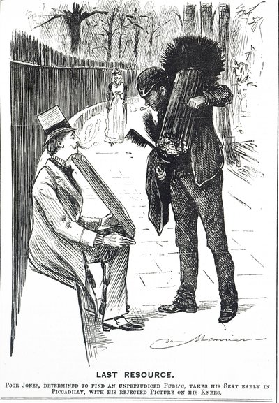 煙突掃除人とブラシを描いた漫画 作： George du Maurier