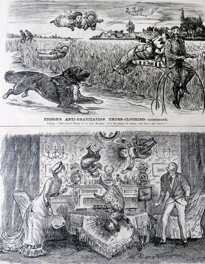 ジョージ・デュ・モーリアが見たEDISONの創意工夫。 作： George du Maurier