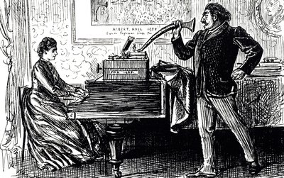 エジソンの蓄音機 作： George du Maurier