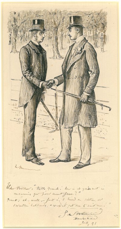 こんにちはフランク！、1891年 作： George du Maurier