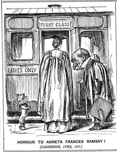 Agneta Frances Ramsayに敬意を表します！ 1887年6月、ケンブリッジ 作： George du Maurier