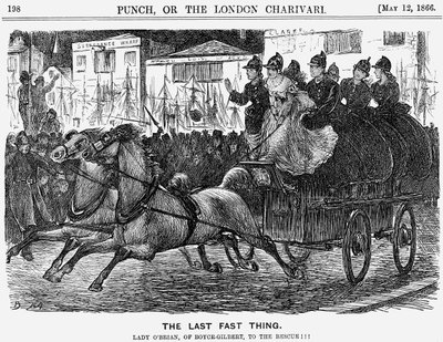 「ラスト・ファスト・シング」、1866年 作： George du Maurier
