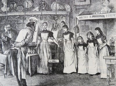 あるべき姿の学校の部屋 作： George du Maurier