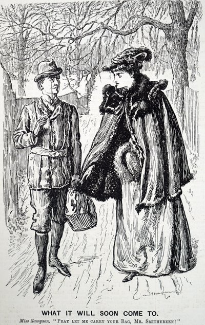 現代女性の行動について 作： George du Maurier