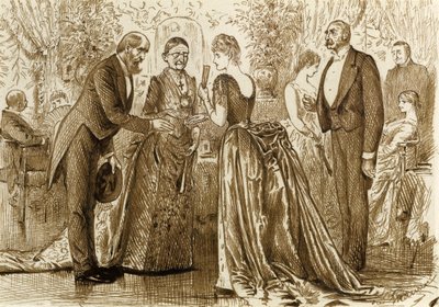 異なって表現したいこと、1880年頃 作： George du Maurier