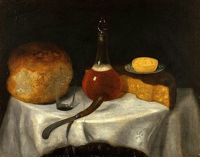 A Kitchen Still Life（油彩・キャンバス） 作： George of Chichester Smith