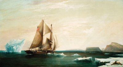 スミス・サウンドへの最初の航海に出たヨット「イザベル号 作： George the Younger Chambers