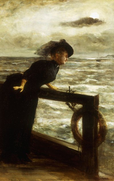 海辺の黒人女性 作： George van den Bos