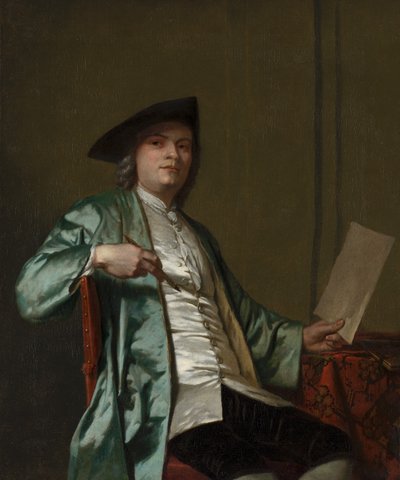 Cornelis Ploos van Amstelの肖像、1758年頃 作： George van der Mijn
