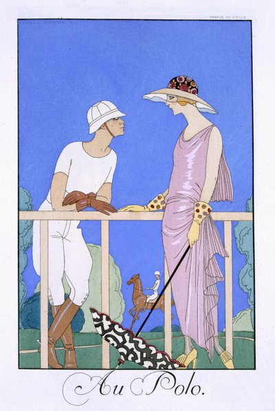 ポロで 作： Georges (after) Barbier