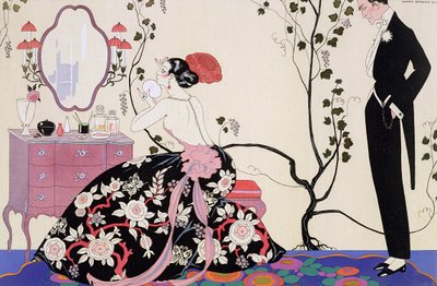 アンリ・ライデルが彫った背中の開いたドレス 作： Georges (after) Barbier