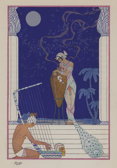 香水のロマンス: 古代エジプト (色リソ) 作： Georges (after) Barbier