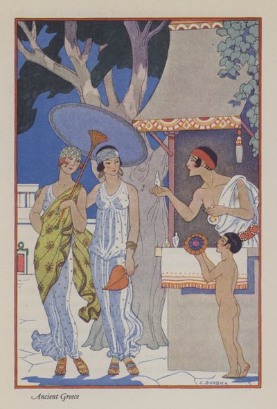 香水のロマンス: 古代ギリシャ (色リソ) 作： Georges (after) Barbier