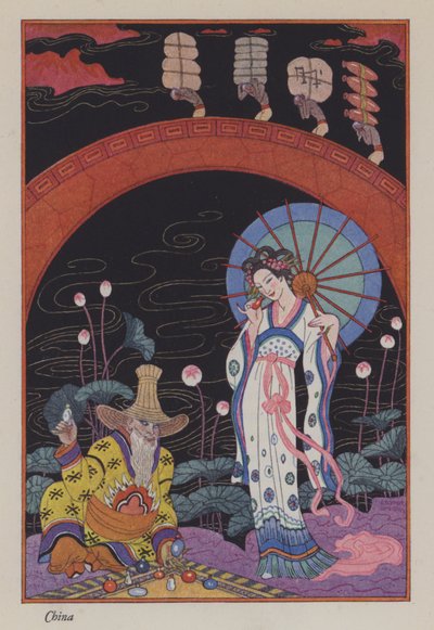 香水のロマンス：中国（カラーリソ） 作： Georges (after) Barbier