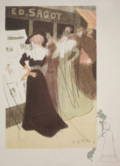 サゴットのギャラリー、1898 年。 作： Georges Alfred Bottini
