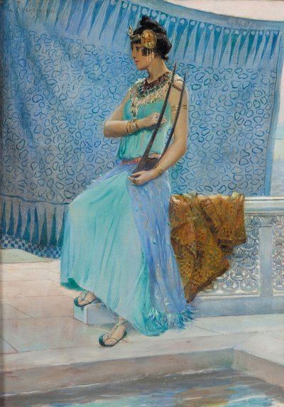アルジェリアのダンサーまたはサランボ、1910年。 作： Georges Antoine Rochegrosse